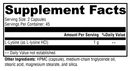 l-lysine (xymogen) supplement facts