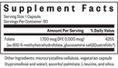 l-methylfolate (seeking health) supplement facts
