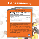 l-theanine 100 mg (now foods) supplement facts