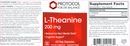 l-theanine 200 mg (protocol for life balance) label