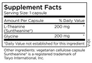 l-theanine methylpro supplement facts