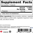 l-theanine sap (nfh nutritional fundamentals) supplement facts