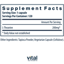 l-theanine vital nutrients supplement facts
