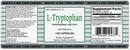 l-tryptophan 500 mg montiff label