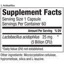 l. acidophilus (equilife) supplement facts