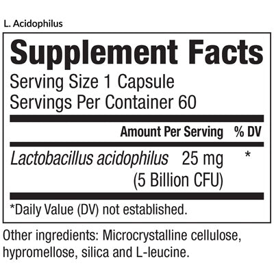 L. Acidophilus (EquiLife) supplement facts