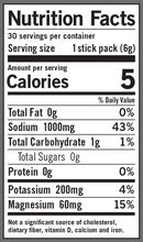 lmnt grapefruit salt nutrition facts