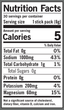 lmnt orange salt nutrition facts