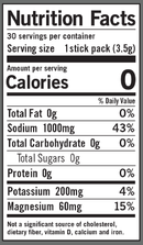 lmnt raw unflavored nutrition facts