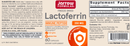 lactoferrin freeze-dried jarrow formulas label