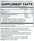 lady bugs women's probiotic & prebiotic (ora organic) supplement facts