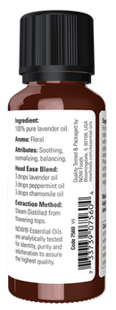 lavender oil (now essential oils)