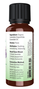 lavender oil (now organic essential oils)