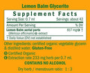lemon balm alcohol free herb pharm supplement facts