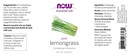 lemongrass oil (now essential oils) label