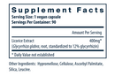 licorice root extract vital nutrients supplement facts