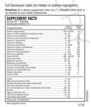 life guard chewables (perque) supplement facts