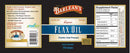 lignan flax oil softgels (barlean's) label