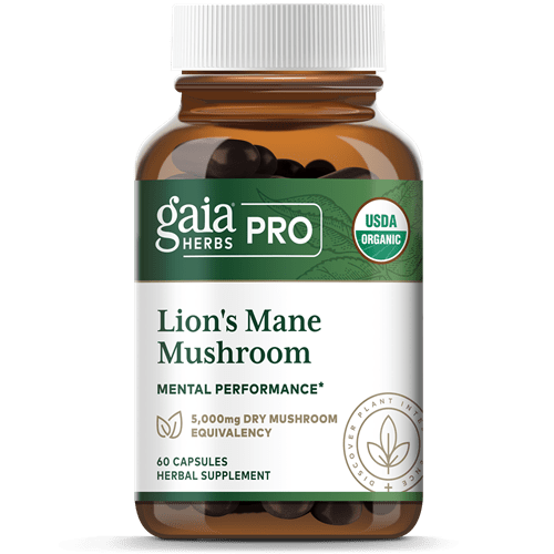 Lion's Mane Mushroom 60 Caps (Gaia Herbs Professional Solutions)