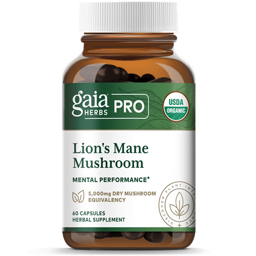lion's mane mushroom gaia herbs pro