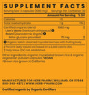 lion's mane blend with reishi (herb pharm) supplement facts