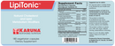 lipitonic karuna responsible nutrition label