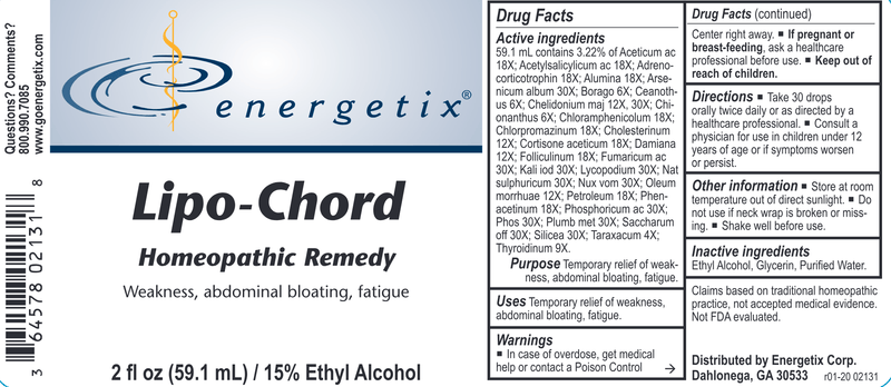 Lipo-Chord (Energetix) Label