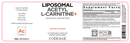 liposomal acetyl l-carnitine+ codeage label