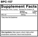 Liposomal BPC-157 Oral Peptide supplement facts