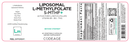 liposomal l-methylfolate 5-mthf+ codeage label