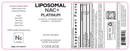 liposomal nac+ platinum codeage label