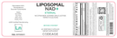 Liposomal NAD+ Codeage Label