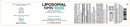 Liposomal NMN 1000 Powder (Codeage) Label