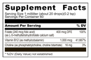 liposomal b12 methylfolate empirical labs supplement facts