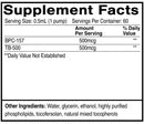 Liposomal BPC-157+TB-500 Oral Peptide supplement facts