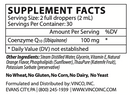 liposomal coq10 vinco supplement facts