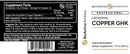 liposomal copper ghk (quicksilver scientific) label