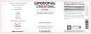 liposomal creatine capsules codeage label