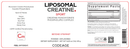 liposomal creatine monohydrate codeage label