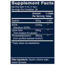 EDTA with RLA Quicksilver Scientific Supplement Facts