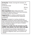 liposomal glutathione nutritional frontiers supplement facts