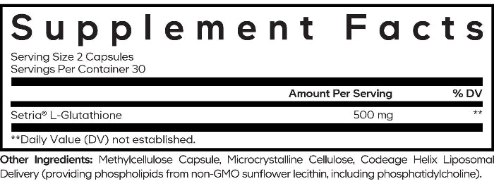 codeage liposomal glutathione setria Liposomal Glutathione Setria (Codeage)
