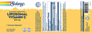 liposomal vitamin c 500 mg solaray label