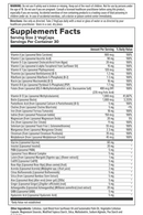 liposomal women's multivitamin (nutra biogenesis) supplement facts
