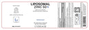 liposomal zinc gluconate codeage label