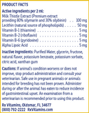 liquid hepato for pets chicken (rx vitamins for pets) product facts