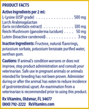 liquid immuno chicken flavor (rx vitamins for pets) product facts