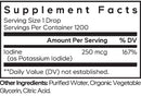 liquid iodine usda organic codeage supplement facts