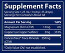liquid ionic copper trace minerals research supplement facts