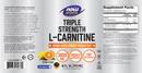 liquid l-carnitine triple strength (now sports) label